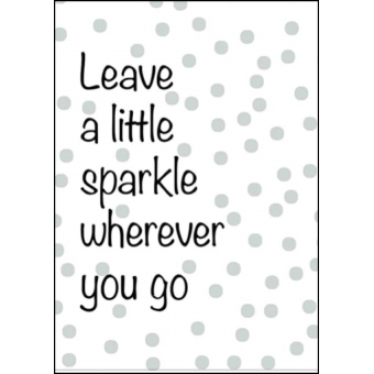 Ansichtkaart Leave a little sparkle